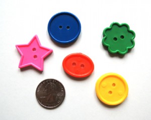 plastic buttons