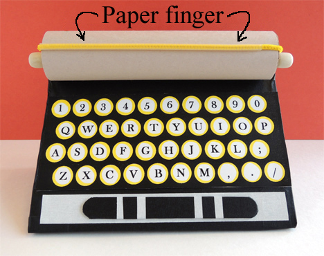 attached paper finger