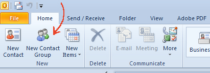 outlook contact group screen grab