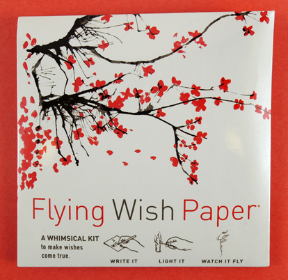Flying wish paper
