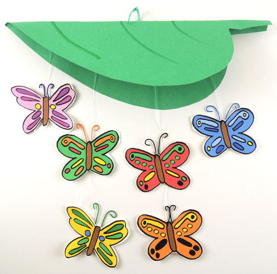 attached butterflies