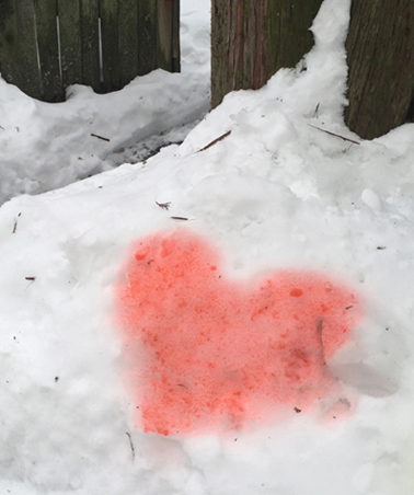heart in snow 4