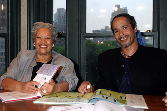 CAAHB4 Jun 18, 2003; New York, NY, USA; TONI and SLADE MORRISON at the Who's Got Game? Book signing at Barnes and Noble Union Square on June 18, 2003.